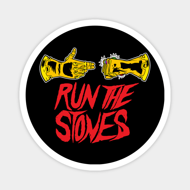 Run The Stones Magnet by BlackActionTeesOnDemand